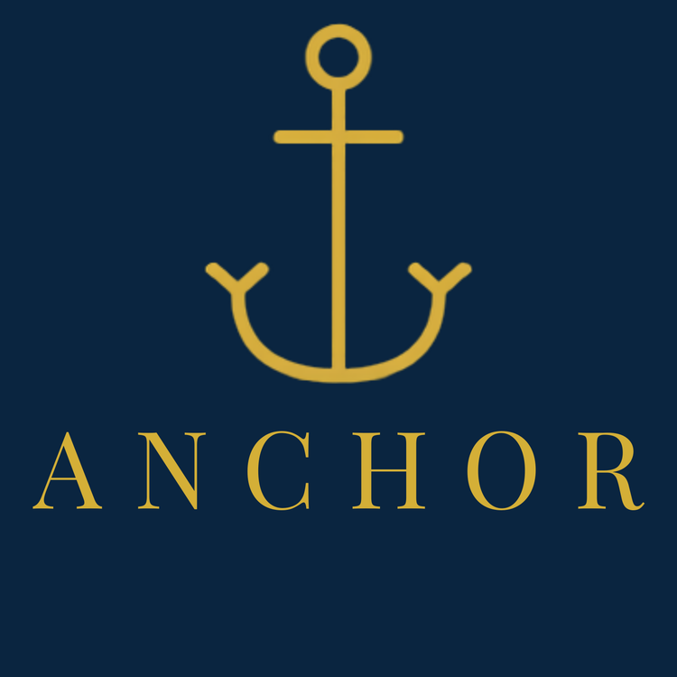 ANCHOR-Wappen mit Anker in Gold – Symbol der Hoffnung als Anker der Seele, Bulletproof Faith
