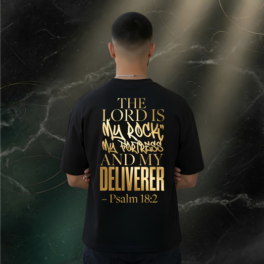 The Lord Is My Rock | Oversized Tee
