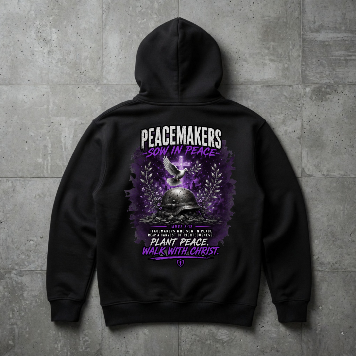 Friedensstifter säen für Frieden | Oversized Heavy Hoodie – Krieg, Frieden und Liebe Kollektion