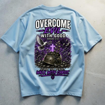 Oversize-Shirt: Besiege das Böse mit dem Guten | Krieg, Frieden und Liebe Kollektion