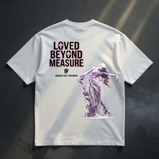 LOVED BEYOND MEASURE Übergroßes Shirt „Übergroß“ – Kollektion für junge Christen