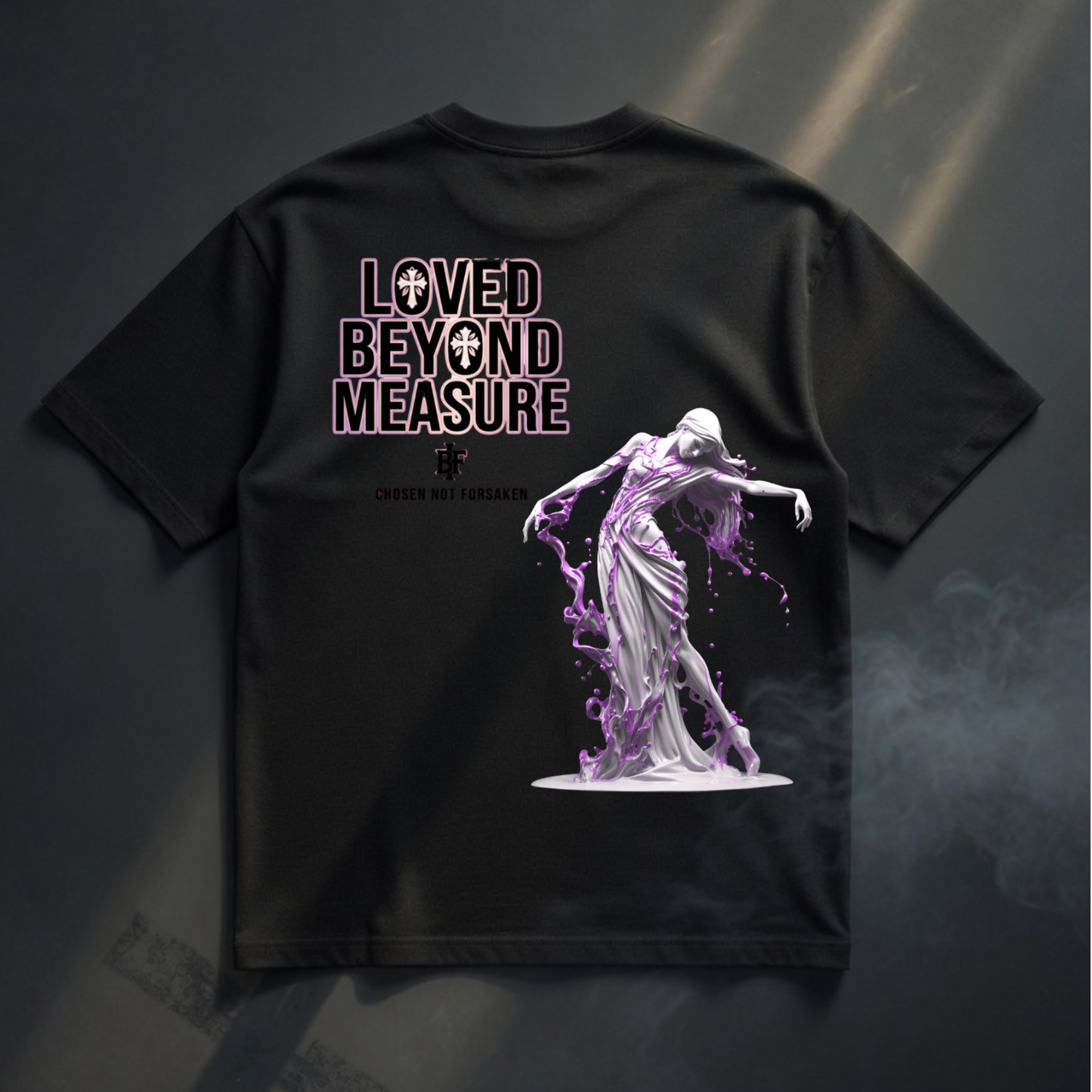 LOVED BEYOND MEASURE Übergroßes Shirt „Übergroß“ – Kollektion für junge Christen