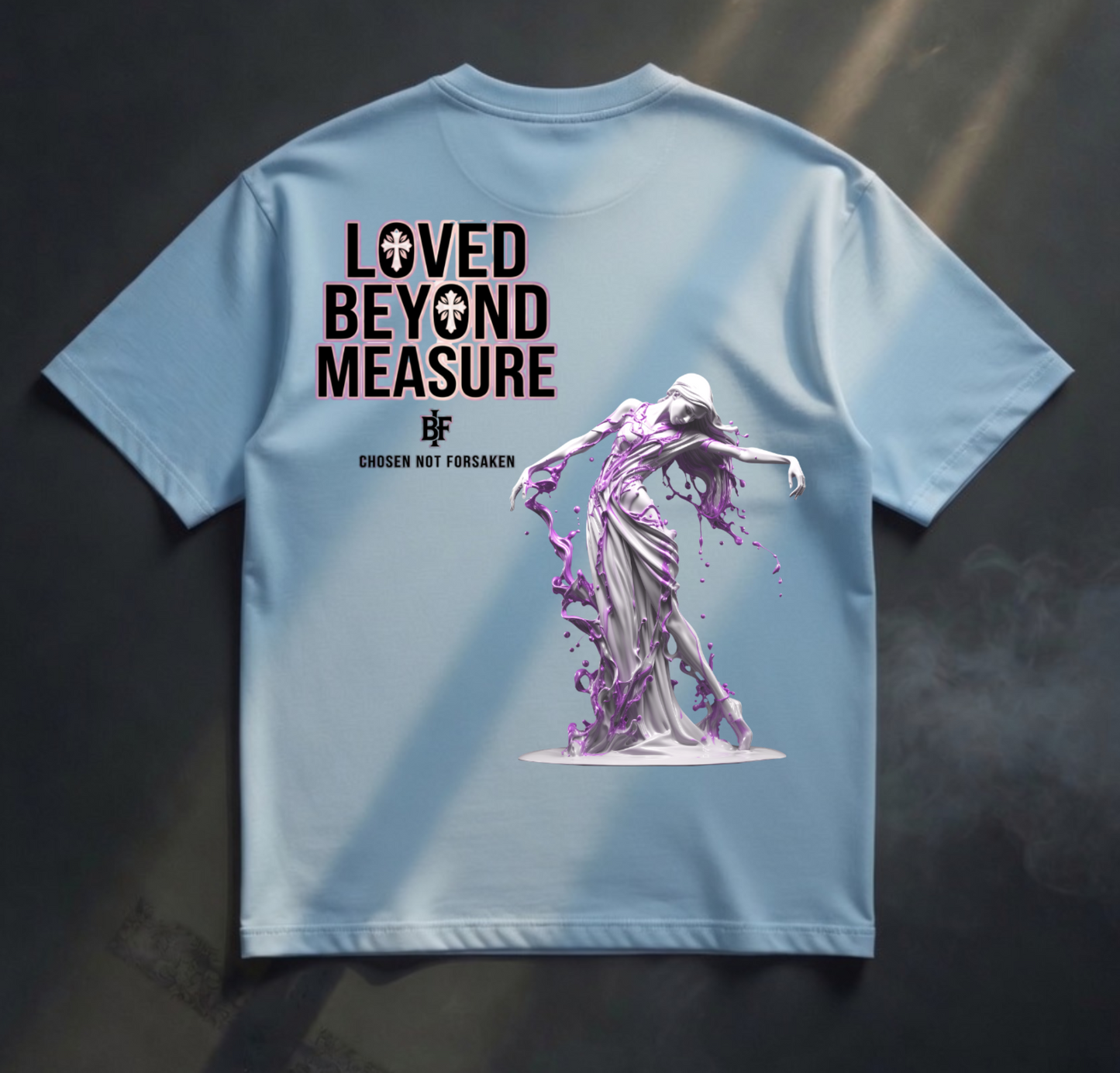 LOVED BEYOND MEASURE Übergroßes Shirt „Übergroß“ – Kollektion für junge Christen