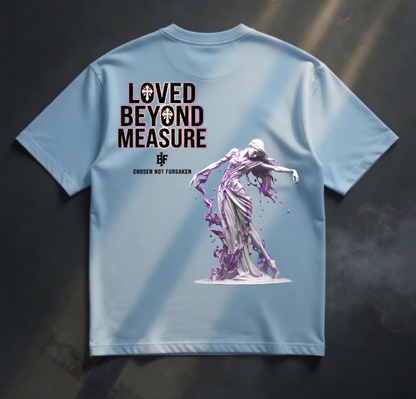 LOVED BEYOND MEASURE Übergroßes Shirt „Übergroß“ – Kollektion für junge Christen