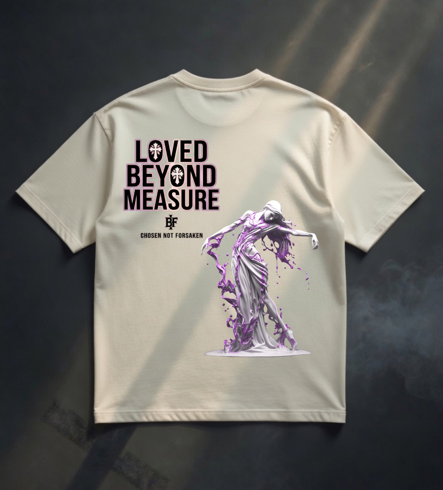 LOVED BEYOND MEASURE Übergroßes Shirt „Übergroß“ – Kollektion für junge Christen
