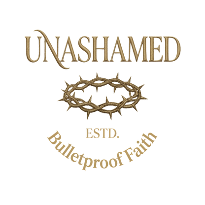 Unashamed Hoodie Detailansicht, Crown-Serie, Bulletproof Faith