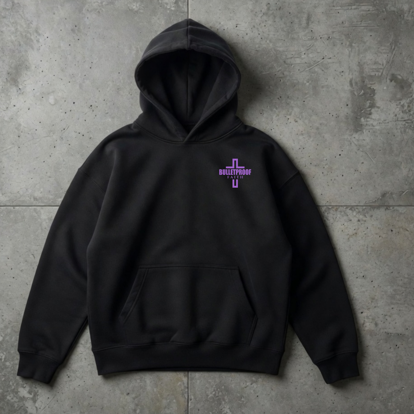 Besiege das Böse mit dem Guten | Oversized Heavy Hoodie – WAR PEACE AND LOVE Kollektion