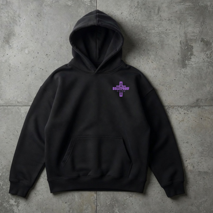 Besiege das Böse mit dem Guten | Oversized Heavy Hoodie – WAR PEACE AND LOVE Kollektion