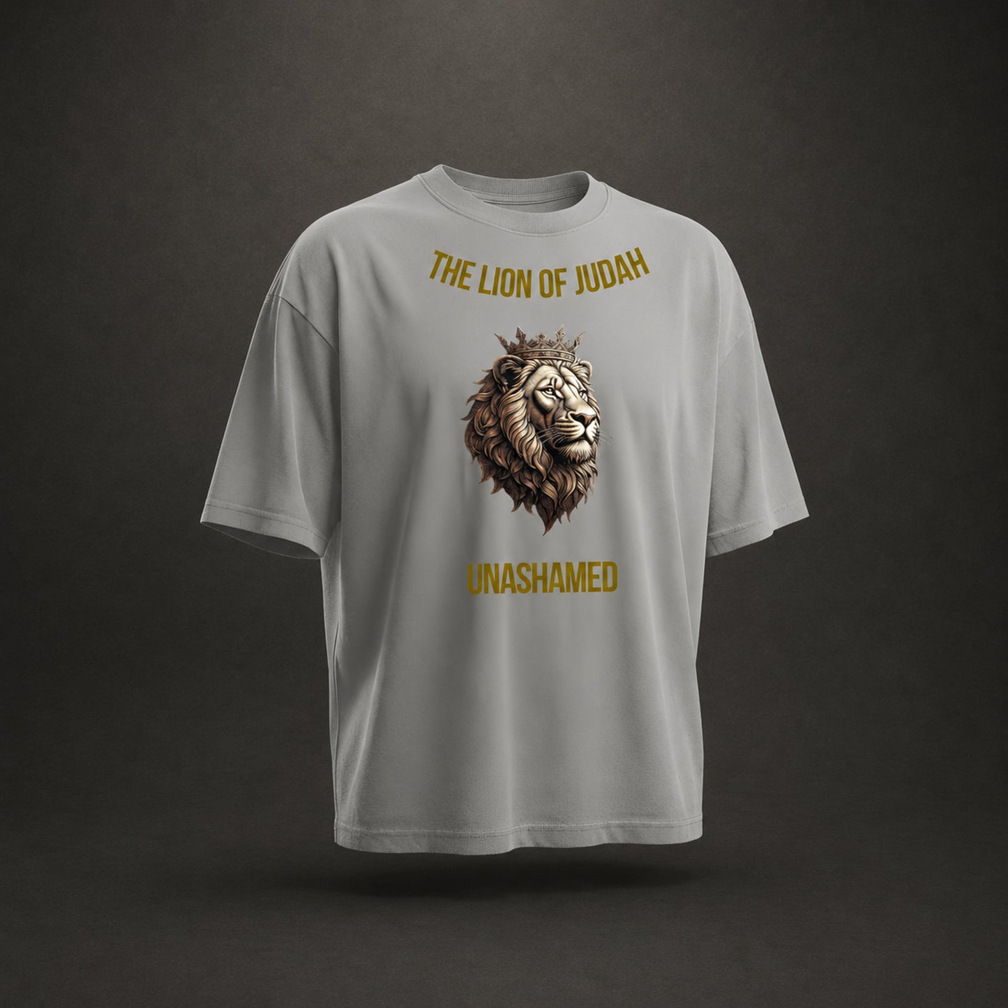 The Lion of Judah Premium Oversized Tee, Crown-Serie, Frontansicht