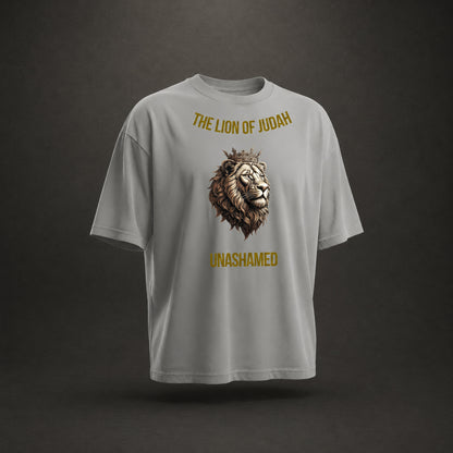 The Lion of Judah Premium Oversized Tee, Crown-Serie, Frontansicht