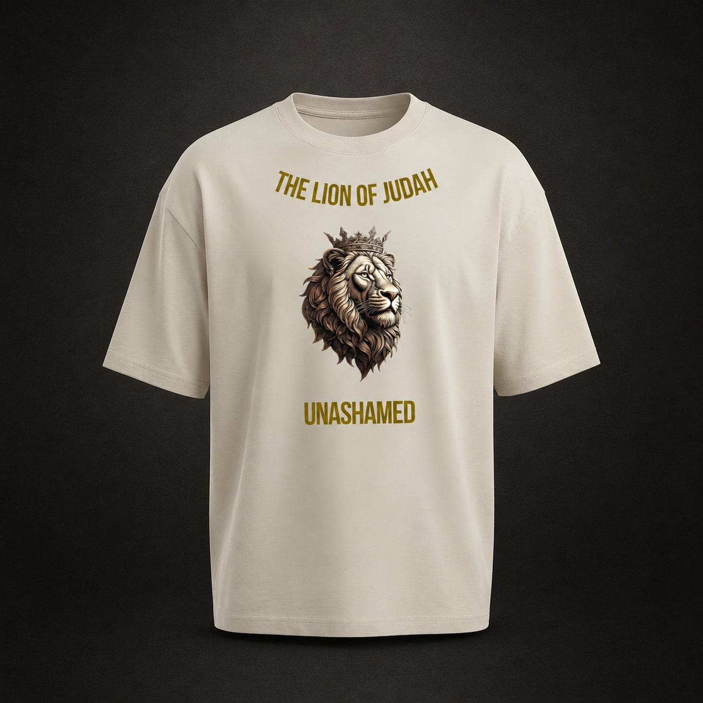 The Lion of Judah Premium Oversized Tee, Crown-Serie, Ansicht