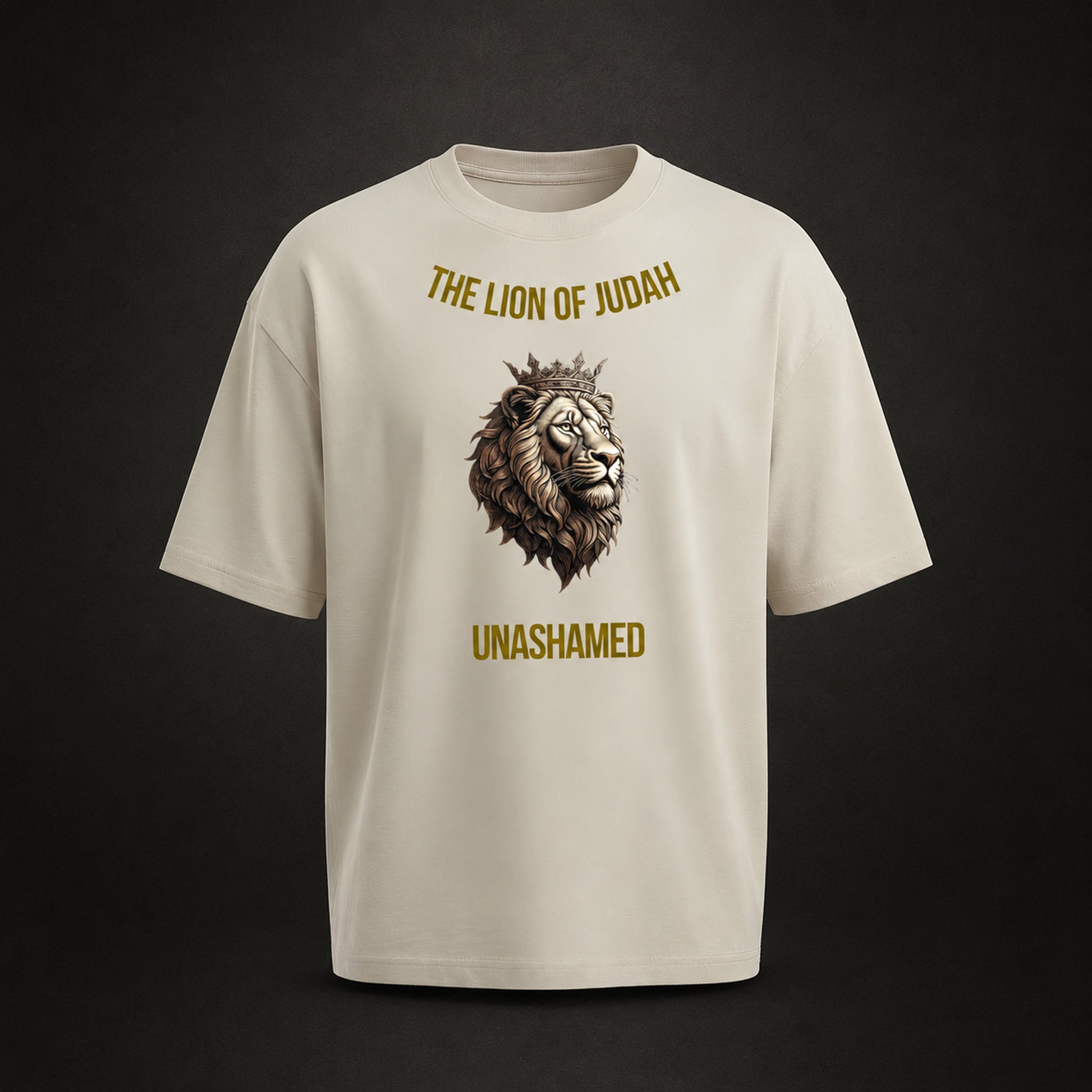 The Lion of Judah Premium Oversized Tee, Crown-Serie, Ansicht