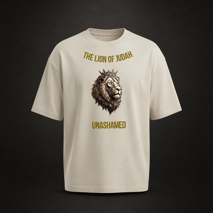 The Lion of Judah Premium Oversized Tee, Crown-Serie, Ansicht