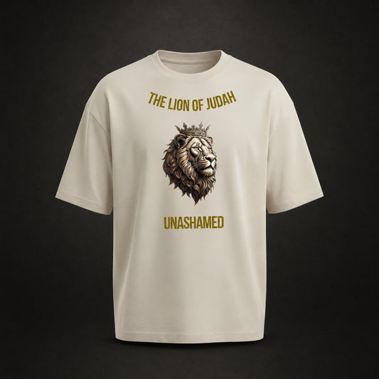 The Lion of Judah Premium Oversized Tee, Crown-Serie, Ansicht