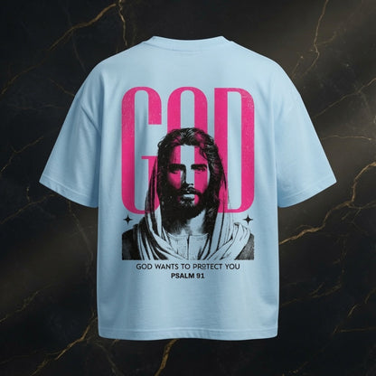 Übergroßes Hemd – MY GOD| Young Christian Kollektion