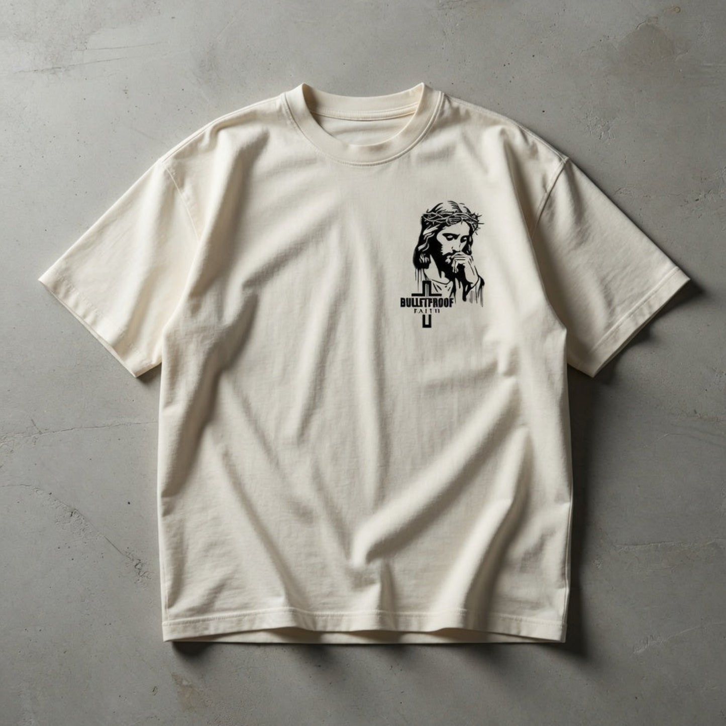 Übergroßes Shirt Streetwear mit Haltung „Psalm 62 Unmoved“ | Jung Christian Kollektion