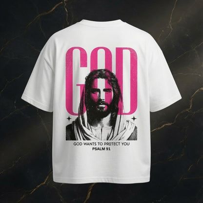 Übergroßes Hemd – MY GOD| Young Christian Kollektion