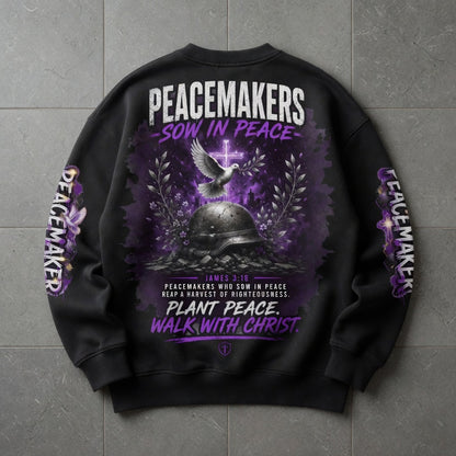 Friedensstifter säen für Frieden | Premium-Sweatshirt – Krieg, Frieden und Liebe Kollektion