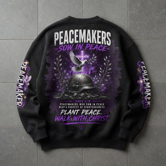 Friedensstifter säen für Frieden | Premium-Sweatshirt – Krieg, Frieden und Liebe Kollektion
