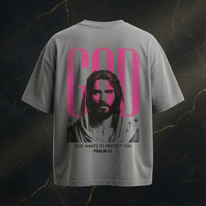 Übergroßes Hemd – MY GOD| Young Christian Kollektion